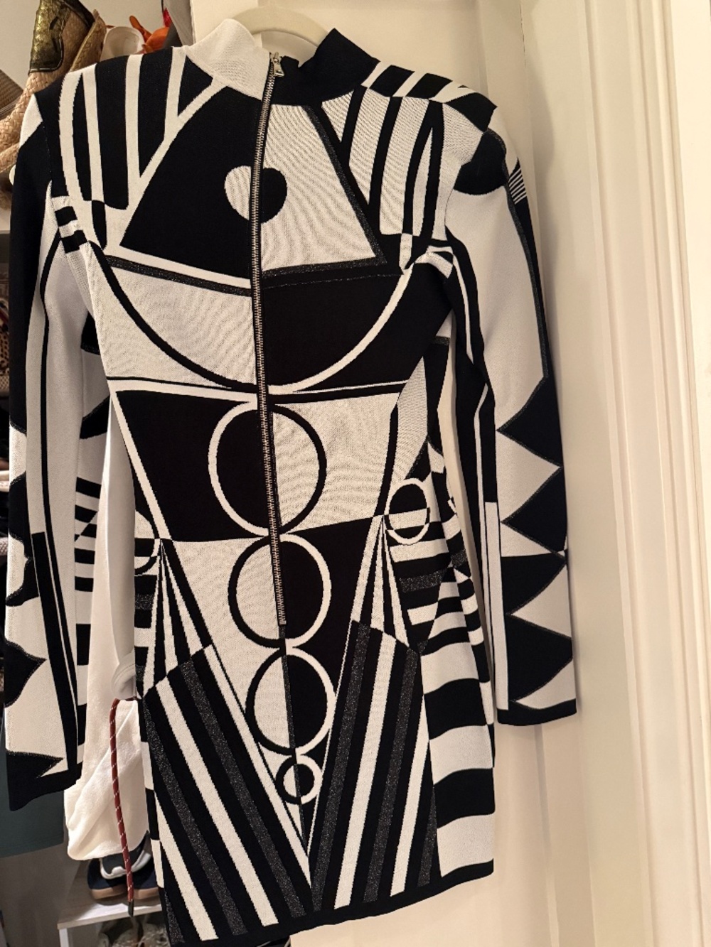Balmain Paris Graphic Jacquard Knit Dress – New With Tags
